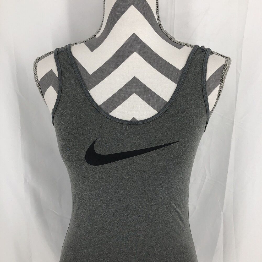 Nike Pro Dri FIT Tank Top Logo Logo Athletic Sleeveless Scoop Neck Shirt XS